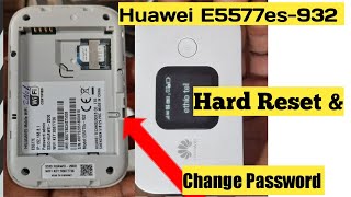 Hard reset \u0026 change password Huawei wifi  E5577 ፎርማት ማድረግ ና ፓስወርድ እዴት መቀየር እንችላለን