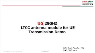 5G 28GHZ mmWave Antenna Module for UE Transmission Demo (No sound but with captions)