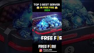 Top 3 Best Server 2024 In Free Fire 😱-Garena Free Fire Max #shorts #freefire #trendingshorts