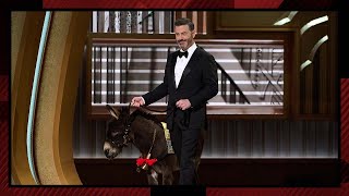 Jimmy Kimmel and Jenny the Donkey at the Oscars | 95th Oscars (2023)