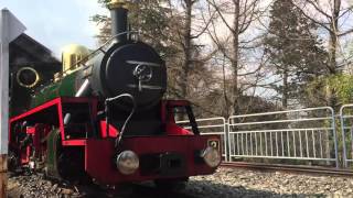 カンブリア号 迫力の出発 虹の郷 ロムニー鉄道 Romney, Hythe and Dymchurch Railway　in IZU JAPA