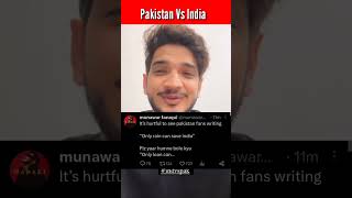 Munawar Trolls Pakistani team 😂! India vs Pakistan ! munawar faruqui