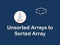 concat unsorted arrays to sorted array in java