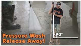 How to Wash Powder Release off Stamped Concrete!