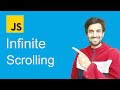 Infinite Scrolling with Intersection Observer API - Javascript Tutorial