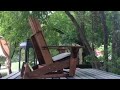 Садовое кресло качалка Адирондак adirondack chair glider