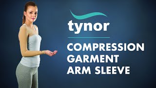 Comprasion Garment Arm Sleeve to provide support and graduated compression in vascular conditions