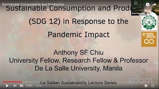 DLSU Lecture on Sustainable Consumption and Production