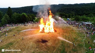 Sonnwendfeuer in der Gemeinde Berglen 2023 | DJI Mini 3 Pro