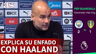 GUARDIOLA explica su ENFADO con HAALAND por NO TIRAR el PENALTI | MANCHESTER CITY | Diario AS