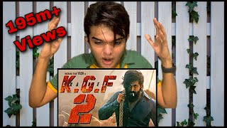 Kgf chapter 2 trailer reaction |film by yash|#trending