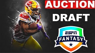 2020 Live Fantasy Football Auction Mock Draft (12-Team PPR CONSERVATIVE Strategy)