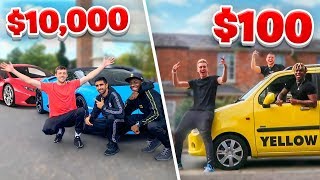 SIDEMEN $10,000 VS $100 ROAD TRIP