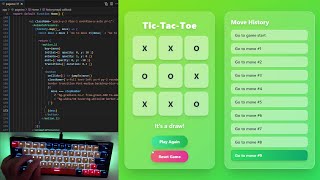 ASMR Programming - How to Build a Modern Tic Tac Toe App with React, TailwindCSS & Framer Motion