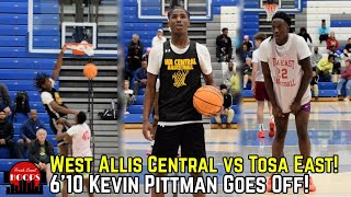 West Allis Central And Tosa East GO AT IT! 6'10 Big Man Shows Out!