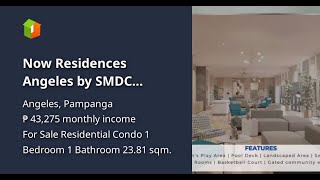 Now Residences Angeles by SMDC Discounted Studio - End Unit For Sale