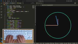 ASMR Coding|Simple Clock Only Javascript| No Talking