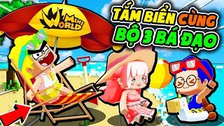 MRVIT CÙNG BỘ 3 BÁ ĐẠO ĐI TẮM BIỂN TRONG LÀNG HERO TEAM MINI WORLD !!!