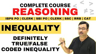 Def True/False Inequality Reasoning Tricks | IBPS PO CLERK | SBI PO CLERK | SSC | RRB NTPC  |CLASS 5