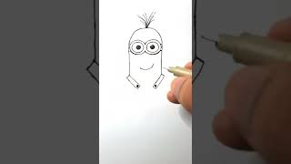 Drawing Kevin the Minion | Minions: The Rise of Gru #shorts