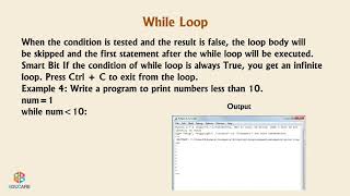 Conditional Statements and Loops in Python | Chapter 8 | Cyber Hub - 8
