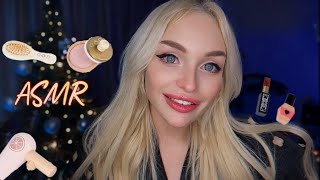 АСМР МАКИЯЖ ДЕРЕВЯННОЙ КОСМЕТИКОЙ 💄💋/ ASMR MAKEUP WOODEN COSMETICS 🪵