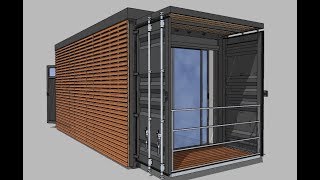 Container maritime 20 pieds aménagé Studio / 20ft Shipping Container home