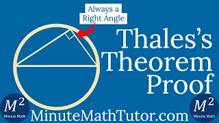 What is the Proof for Thale's Theorem? | Minute Math