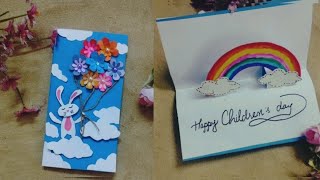 DIY Children's day Pop up card Ideas 2023 | Beautiful Children's Day Card | Handmade Greeting Cards