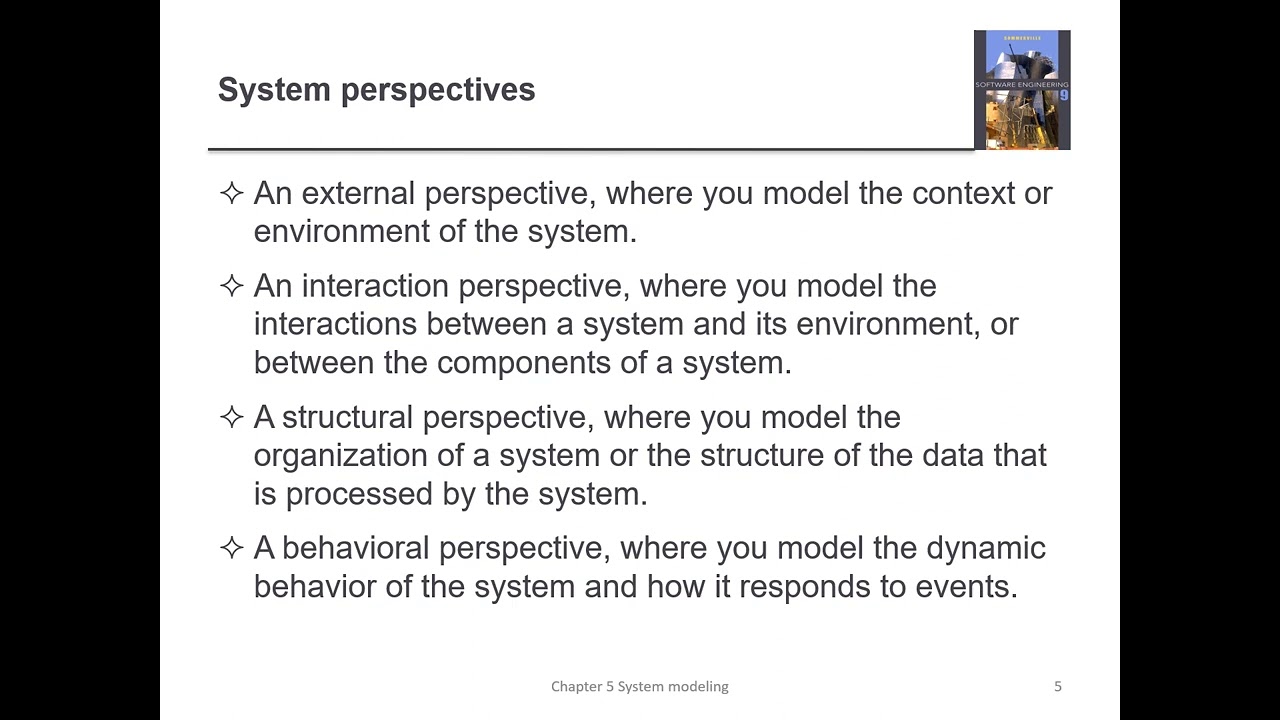 Ch5: System Modeling: 1- System Models - YouTube