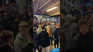 Portsmouth v Southampton - scum hiding on train