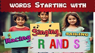 Words Starting with R \u0026 S | Fun Vocabulary for Kids