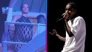 Rihanna VIBES OUT to A$AP Rocky's Performance