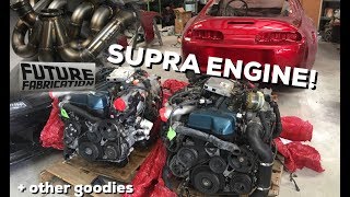 JDM 2JZGTE VVTI ENGINE FOR THE MKIV SUPRA! | + Future fabrication v band turbo manifold!