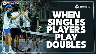 Jannik Sinner & Lorenzo Sonego vs Karen Khachanov & Andrey Rublev | Indian Wells 2024 Highlights