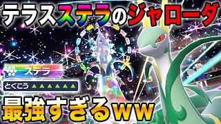 【ポケモンSV】新テラスタル『ステラ』を採用した『ジャローダ』が最強すぎたｗｗ特攻6段階上昇で無双しまくるぞｗｗ藍の円盤で復帰した御三家【口の悪いオーキド博士】【柊みゅう】#ポケモン #ポケモンsv