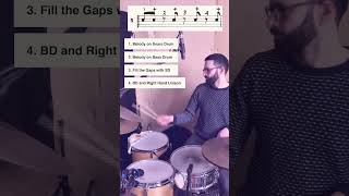 Syncopation Ex.5 - Filling the gaps #jazzdrumming #jazz #drummer #drumlessons #drums