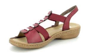 Rieker 62850-35 Red sandals