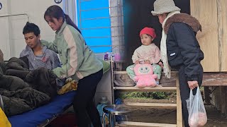 The mother and daughter heard that the engineer was sick and went to visit him in the hospital.