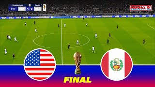 USA vs PERU - FIFA World Cup 2026 Final | Full Match All Goals | PES 21 Game Simulation