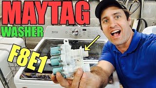 Why This Maytag Washer Isn’t Filling | Throwing F8E1 Long Fill Error | Water Valve Fix | MVWB865GW1