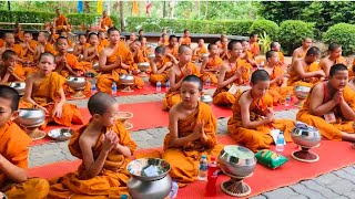 สามเณรรากแก้วศาสนทายาท ฉันเช้า ให้พรวันสุดท้ายก่อนลาสิกขา #ธรรมสถานวัดพระราม๙กาญจนาภิเษก🙏