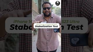 Samsung Galaxy S23 Ultra vs iPhone 14 Pro Stabilisation Test - Which is Better? #shorts