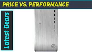 HP Pavilion TP01 Tower Desktop Computer - AMD Ryzen 5 5600G 6-Core up to 4.40 GHz Processor,