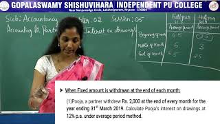 ACCOUNTANCY | ll PUC | CH 02 | ACC FOR PARTNERSHIP - AVERAGE PERIOD METHOD | S05