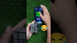 Rubik's cube solved by app \