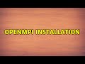 Openmpi installation