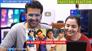 Pakistani Couple Reacts To 90's Decade Top Songs Each Year | 1990-1999 | Evergreen Songs