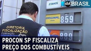 Procon de SP fiscaliza preço dos combustíveis | SBT Brasil (28/06/22)