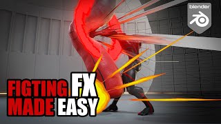 Stylised fighting FXs in Blender - step by step tutorial